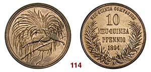 NUOVA GUINEA   10 Pfenning 1894.   Kr. 3   ... 