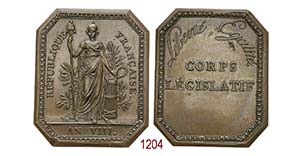 1800     Corpo Legislativo, 1800 (an 8), ... 