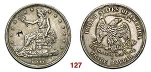 U.S.A.   Trade dollar 1877 con contromarca ... 