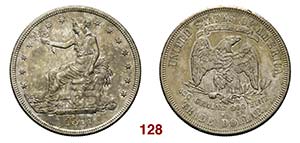 USA   Trade Dollar 1877s.   Kr. 108   Ag   g ... 