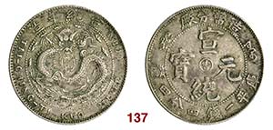 CINA   Pu Yi 20 Cent (1910), Tientsin.   L&M ... 