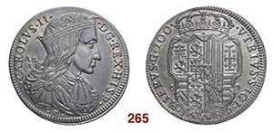 Napoli  Carlo II di Spagna, 1665-1700. II ... 