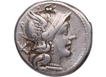 157-156 aC. Anónima. Denario. FFC ... 