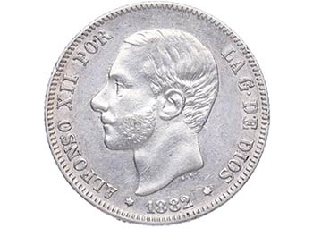 1882. Alfonso XII . Estrellas ... 