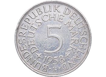 1958. Alemania Federal. 5 Mark. Km ... 