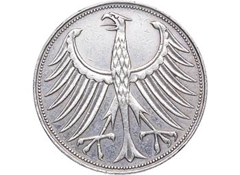 1958. Alemania Federal. 5 Mark. Km ... 