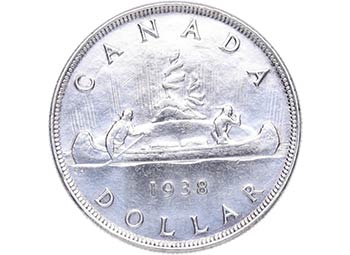 1938. Canadá. 1 Dólar. Km 37. ... 