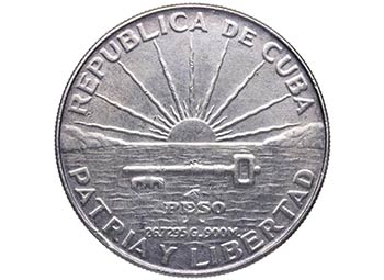 1953. Cuba. 1 Peso. Ag. 26,81 g. ... 