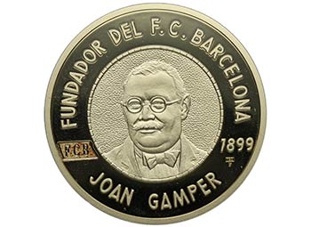 Joan Gamper. Au. 26,97 g. Tirada ... 