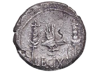 Marco Antonio (47-44 aC). LEGION ... 