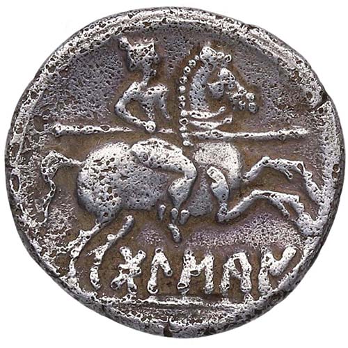 150 aC- 41 dC. Bolskan. Denario. ... 