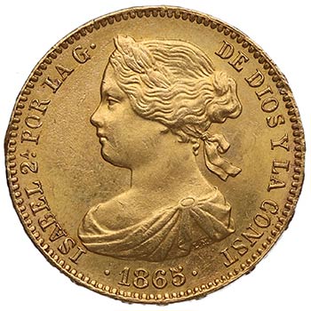 1865. Isabel II (1833-1868). ... 