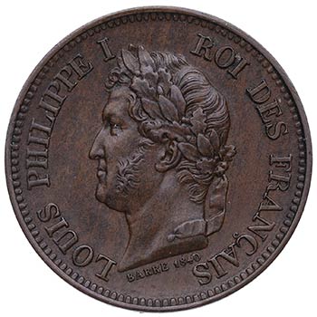 1840. Francia. Felipe I. 5 ... 