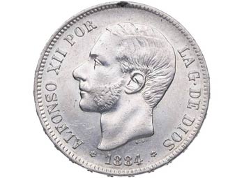 1884 *84. Alfonso XII (1874-1885). ... 