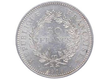 1976. Francia. 50 Francos. Ag. ... 