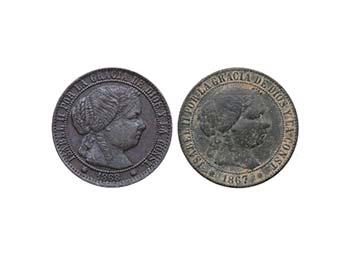 1867 y 1868. Isabel II ... 