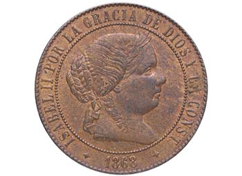 1868. Isabel II (1833-1868). Jubia ... 