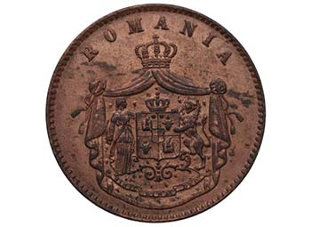 1867. Rumanía. 10 Bani. KM 65. ... 