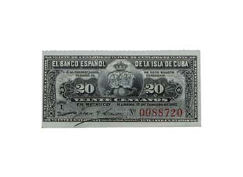 1897. España. 20 centavos. Ed-85. ... 
