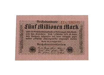 1923. Alemania. 5 millones de ... 