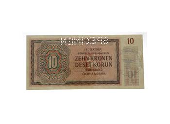 1942. Bohemia y Moravia. 10 korun. ... 