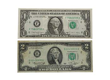 1976-1988. EEUU. 2 Billetes de 1 y ... 