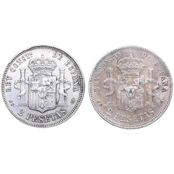 1882 y 1883. Alfonso XII ... 