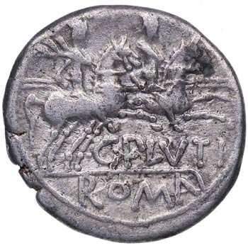 121 aC. Plutia. Denario. Ag. 3,88 ... 