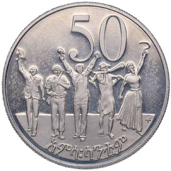 1969 (1977). Etiopía. 50 Cents. ... 