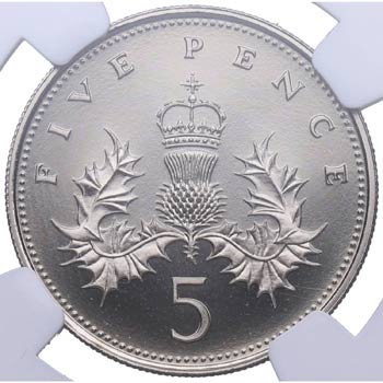 1987. Gran Bretaña. 5 Pence. ... 