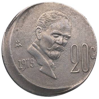 1979. México. 20 centavos. KM ... 