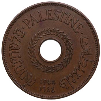1944. Palestina. 20 Mils. KM 52. ... 