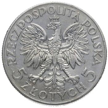 1933. Polonia. 5 Zlotych. KM 21. ... 