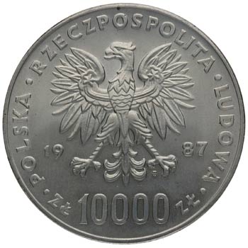 1987. Polonia. 10000 zlotych. KM ... 