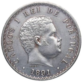 1891. Portugal. 500 REIS. KM 535. ... 