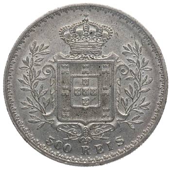 1892. Portugal. 500 REIS. KM 535. ... 