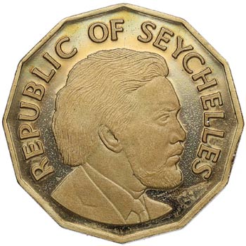 1976. Seychelles. 10 Cents. KM 23. ... 