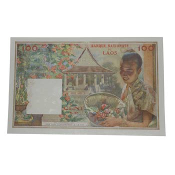 Billetes extranjeros. Laos. 100 ... 