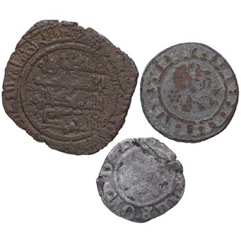 s. XI al XIV. Lote de 3 monedas: ... 