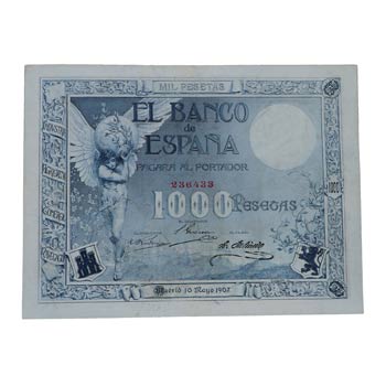 1907. Billetes Españoles. Ángel. ... 