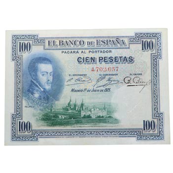 1925. Billetes Españoles. Sin ... 