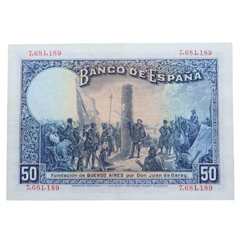 1927. Billetes Españoles. 50 ... 