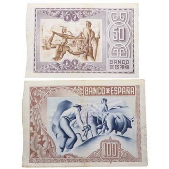 1937. Billetes Españoles. Lote de ... 