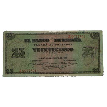 1938. Billetes España. Franco. ... 