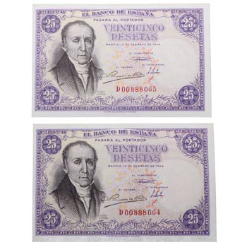 1946. Billetes Españoles. Franco. ... 