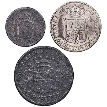 1868, 1870 y 1882. Isabel II, ... 