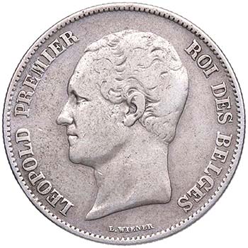 1848. Bélgica. 2 1/2 francs. KM ... 