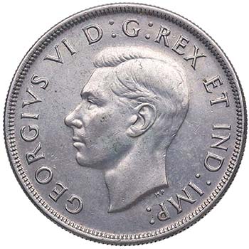 1945. Canadá. 1 dólar. KM 37. ... 
