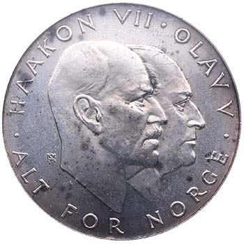 1970. Noruega. 25 kroner. KM 414. ... 