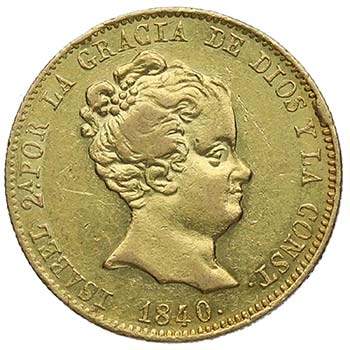 1840. Isabel II (1833-1868). ... 